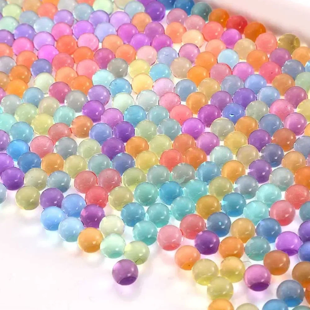 5 pièces 7-8mm boule absorbante jouet pistolet bombe à eau douce spécial multicolore bombe à eau enfants jouet enfants adolescents jouet accessoires