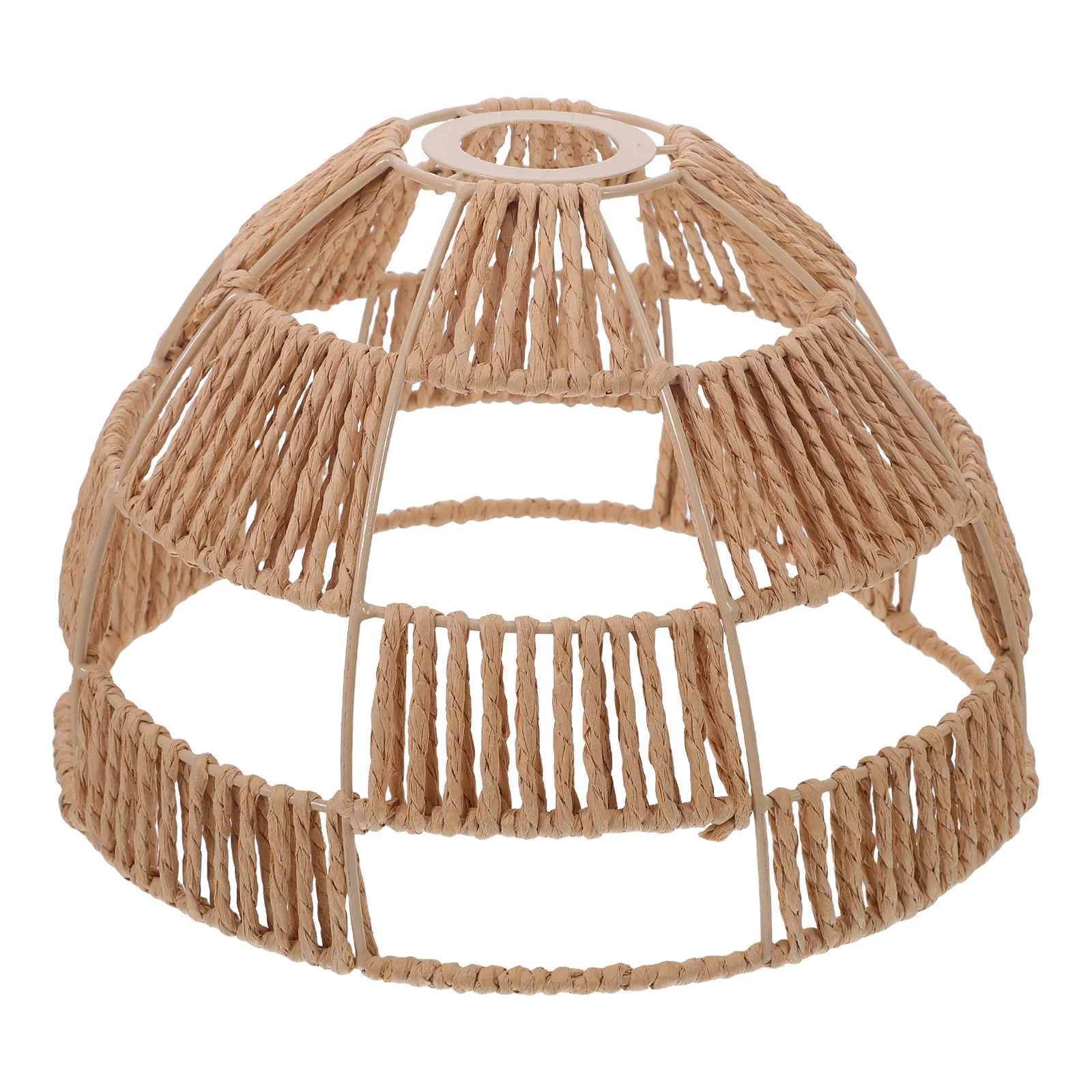 bohemian-woven-paper-rope-lampshade-handwoven-rustic-light-cover-dining-room-pendant-ceiling-shade-living-room-decor