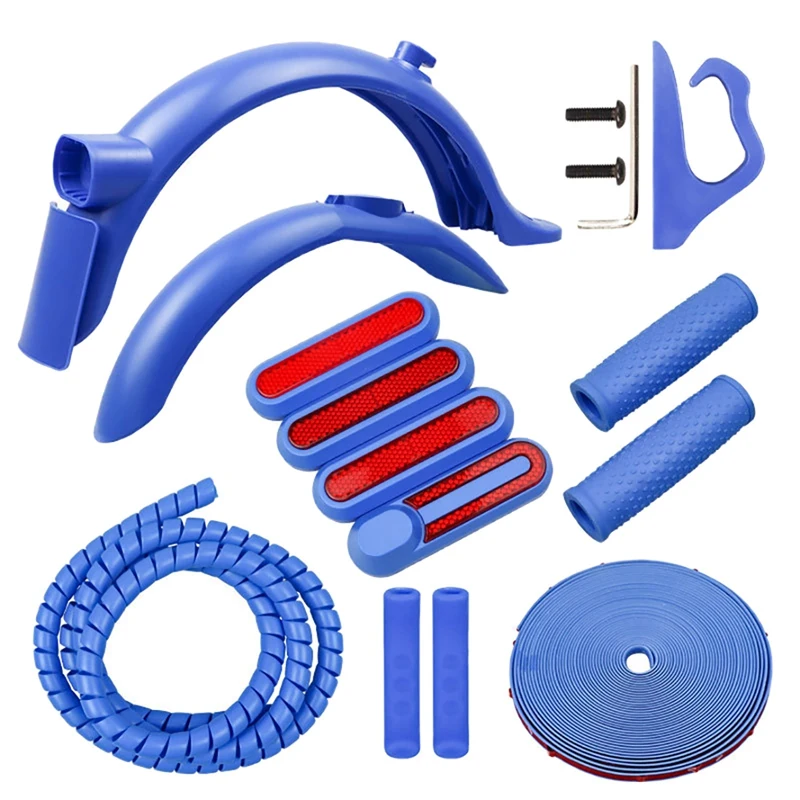 

Coloured Mudguard Kit For Xiaomi M365 1S Pro 2 Scooter Fender Line Tube Anti-Collision Strip Handlebar Grip