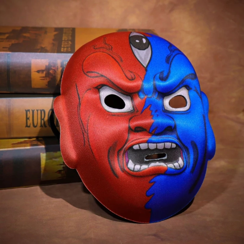 قناع إيفا لكامل الوجه للأزياء الصينية، تصميم مريح، غطاء وجه قابل للتنفس للارتداء لفترة طويلة في الإنتاج المسرحي #3