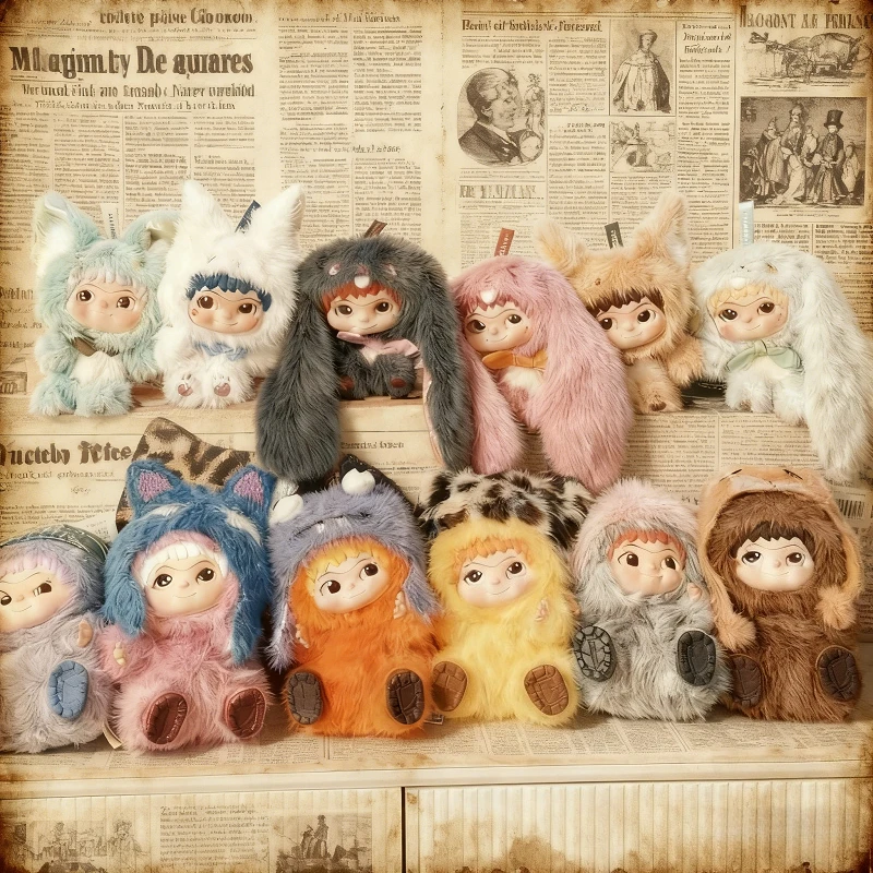 

Wakuku V2 Fox & Bunny Trick Or Treat Series Виниловая кукла Слепая коробка Сумка-сюрприз Брелок Модные игрушки Mystery Box Индивидуальные подарки