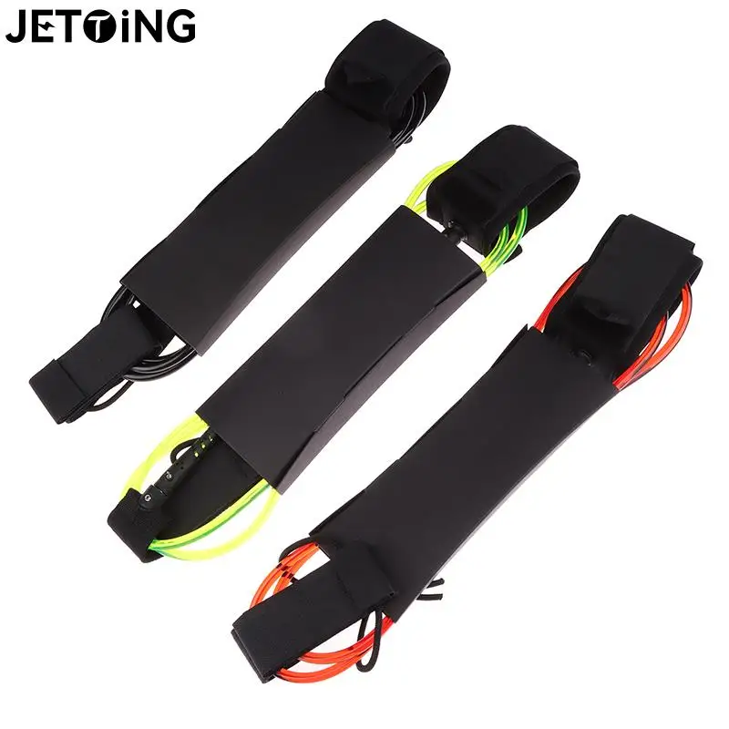 1Pc Surf Leash 6ft Sup Board Surf Leg Touw Surfplank Riem Tpu Rvs Wartels Opblaasbare Paddle Board Longboard Voet Touw