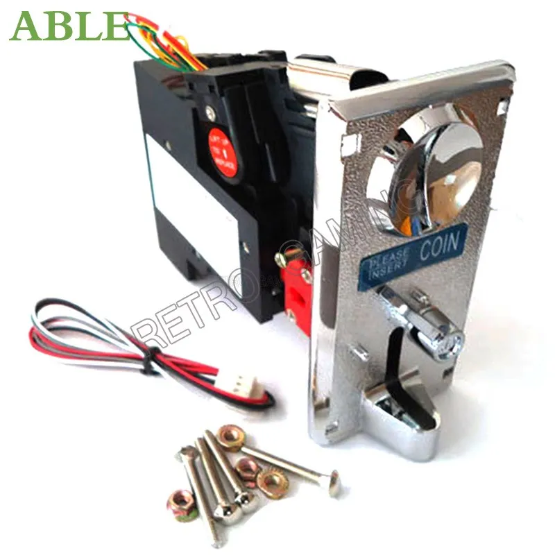 

KAI 738 Coin Acceptor Coin Selector Token Coin Mech for Arcade Kiosk Game Cabinet Vending Machine Zinc Panel