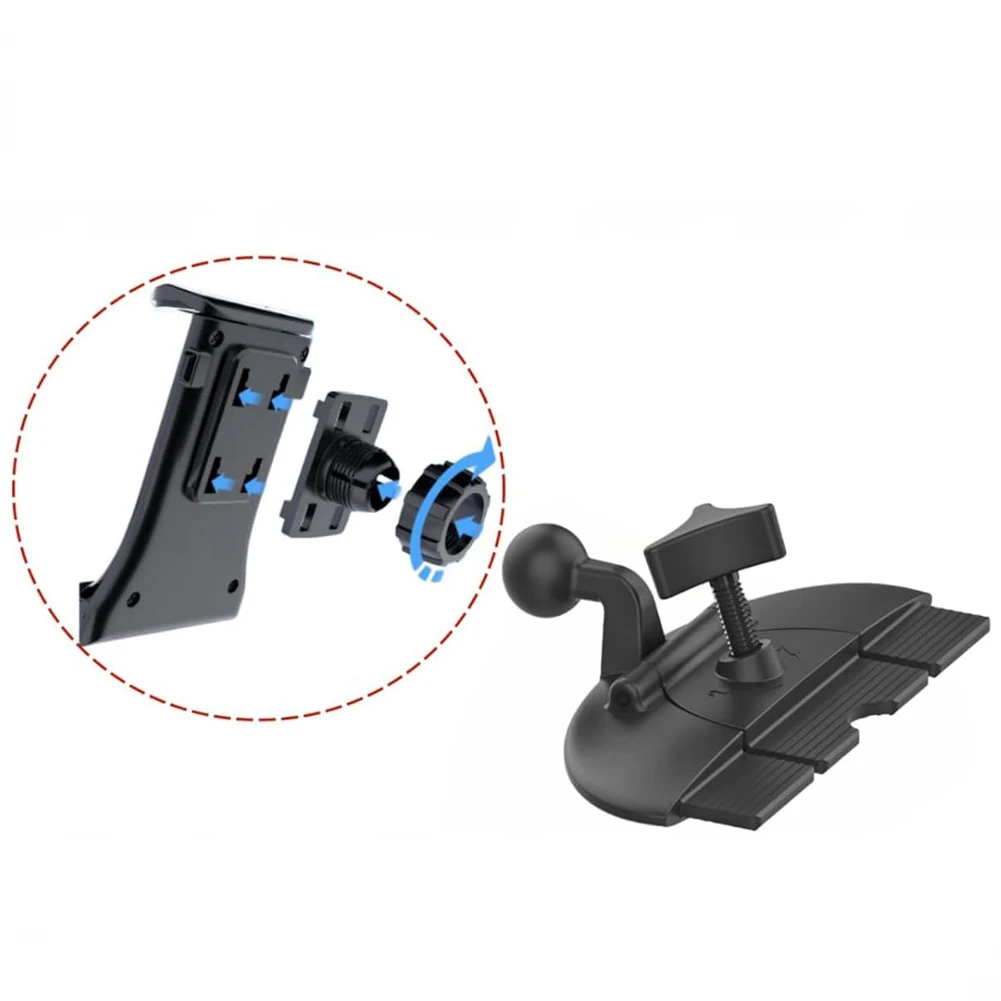 Adjustable CD Slot Car Mount Car Tablet Phone Holder With A Bracket Adapter For 7-10 Inch Displays Perfect For CarPlay