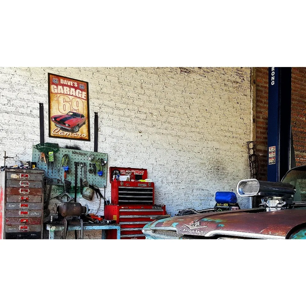 1pc Customizable Route 66 Garage Metal Plaque, Personalized Name Vintage Classic Car Wall Decor for Auto Enthusiast Man Cave (De