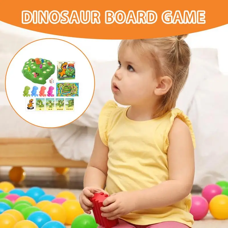 Dinosaur Board Game Fun Interactive Escape Game Toy Early Development Activity Toys For Kids Kindergarten Classic Education