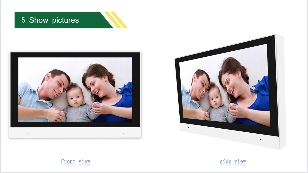 7inch HD Full Touch Screen All-digital Video Intercom Video Doorphone  Indoor Unit Indoor