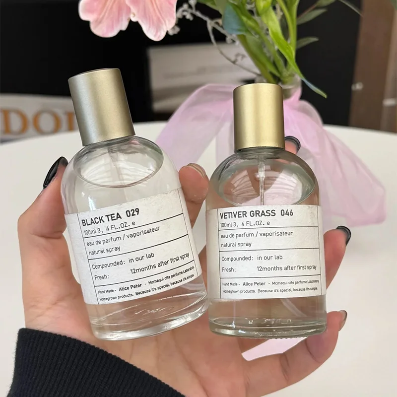 Perfume de laboratorio de sándalo, té negro para mujer, fragancia ligera de larga duración, nicho fresco, Unisex, elegante, Perfume de Colonia Woody