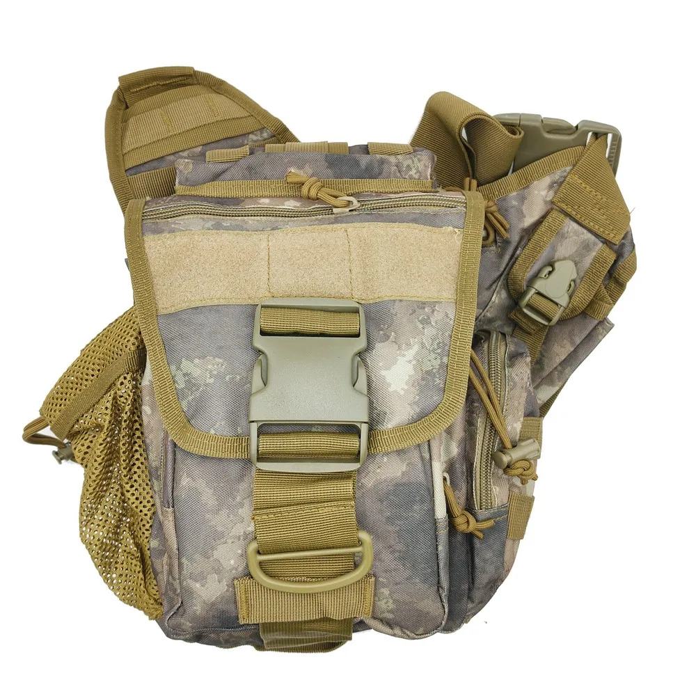 Outdoor Waterproof Hunting Messenger bag camo Shoulder Bag Cycling Crossbody Chest Single Bag Travel Climbing Camping Handbag