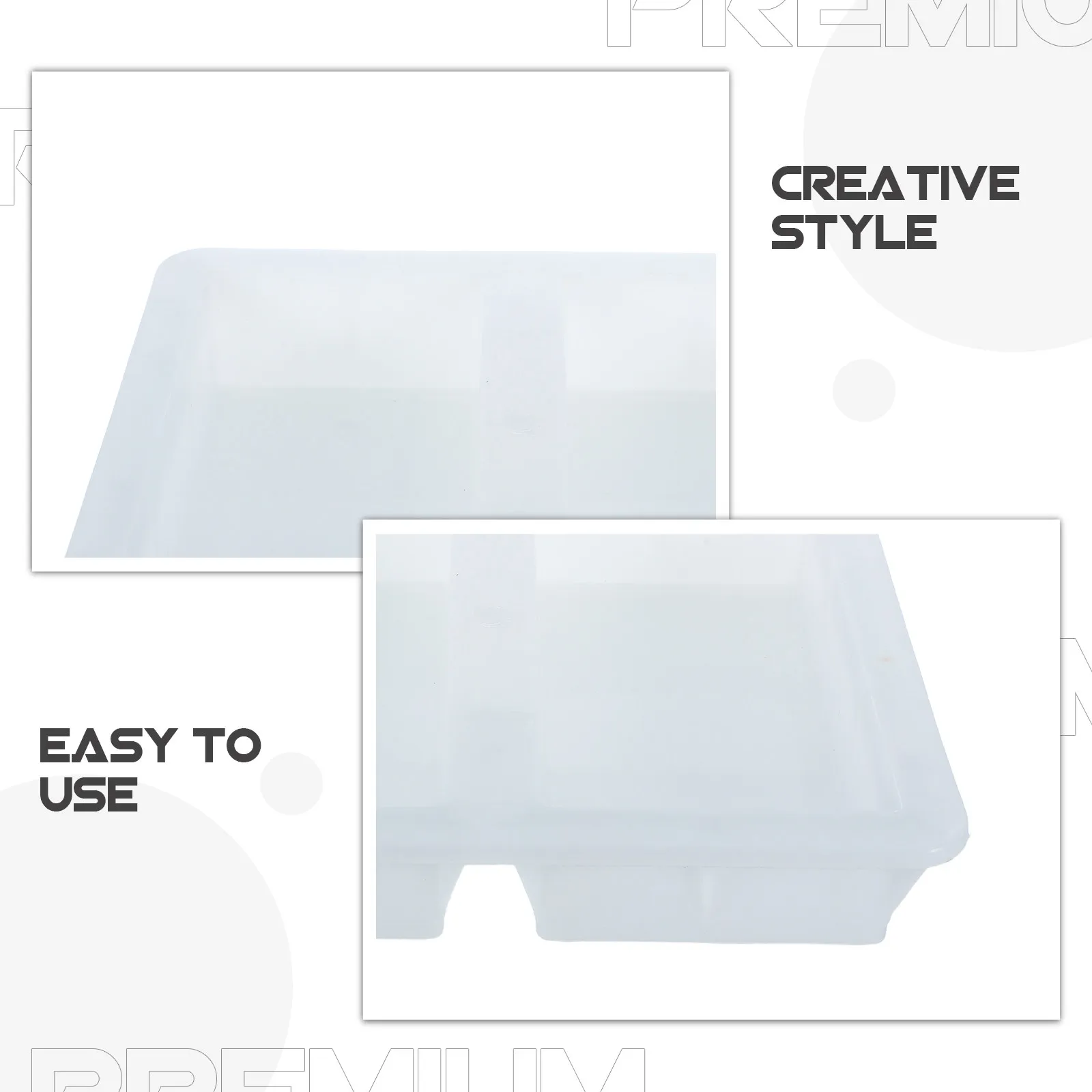 2Pcs Square Cement Brick Mold 10.2x9.2x2.2 Inch Reusable Concrete Paver Mold for Garden Walkway Patio Sidewalk Outdoor