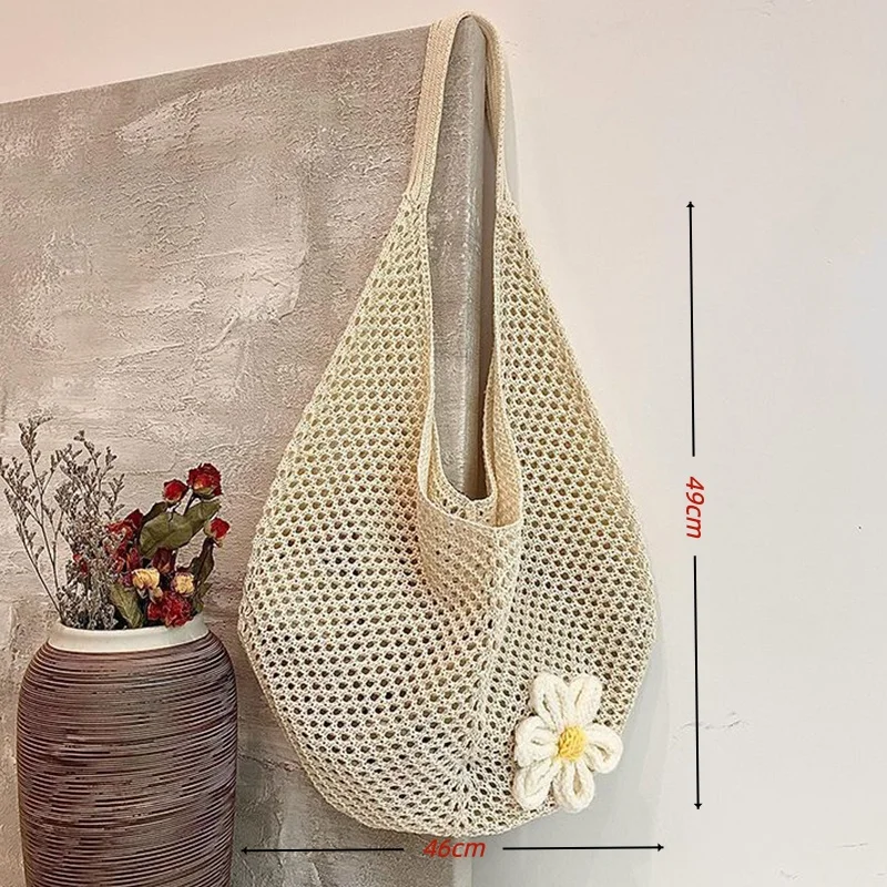 2026 Summer Straw Bag Collection Large Capacity Floral Scarf Beach Bag Vacation Style Woven Tote Bag Limited-time Offer