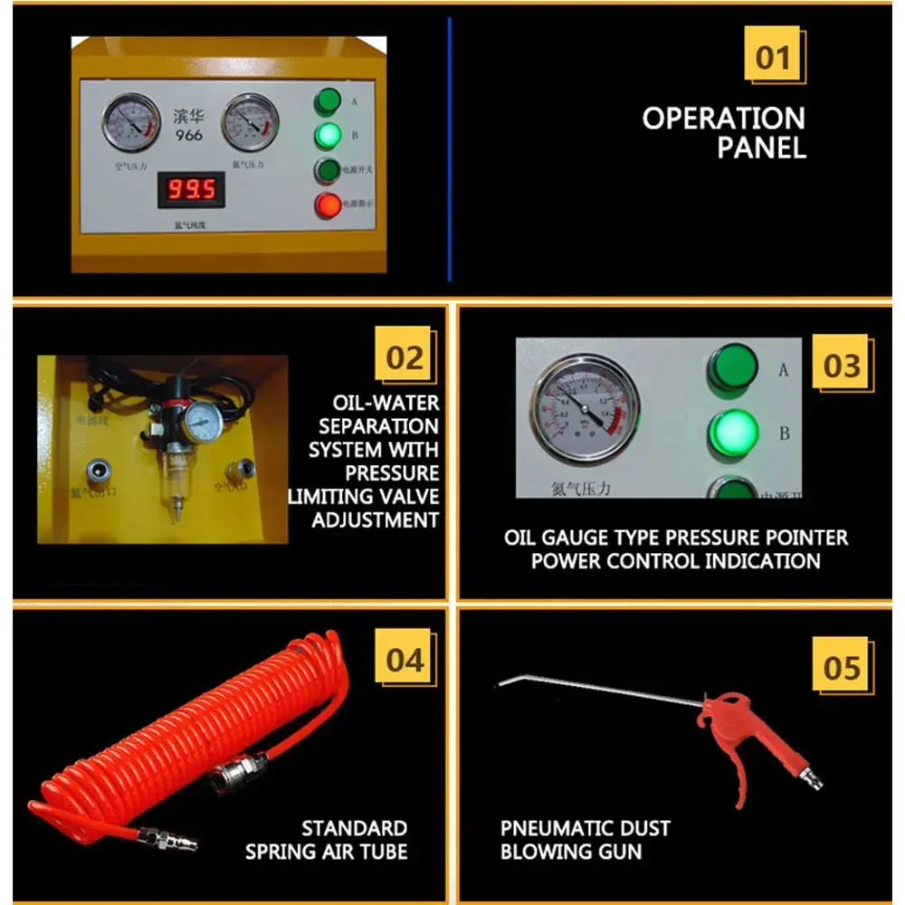 50HZ 60HZ Automobile Tire Nitrogen Generator Portable Inflator Nitrogen Generator Manufacturing Machine Nitrogen Generator