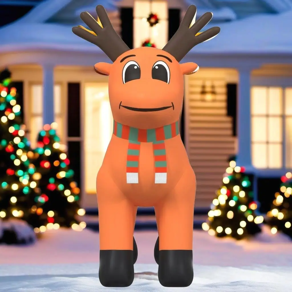 

Christmas Inflatable Reindeer 196.9cm - Festive Holiday Décor for Outdoor & Indoor Display