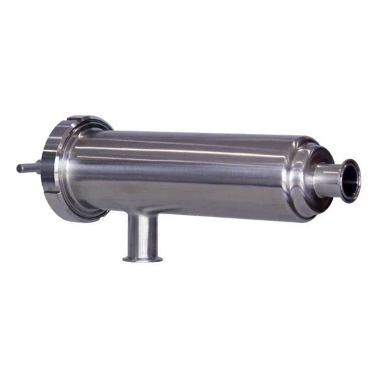 sanitary stainless steel simple straight angle filter 10 inch single water liquid filter