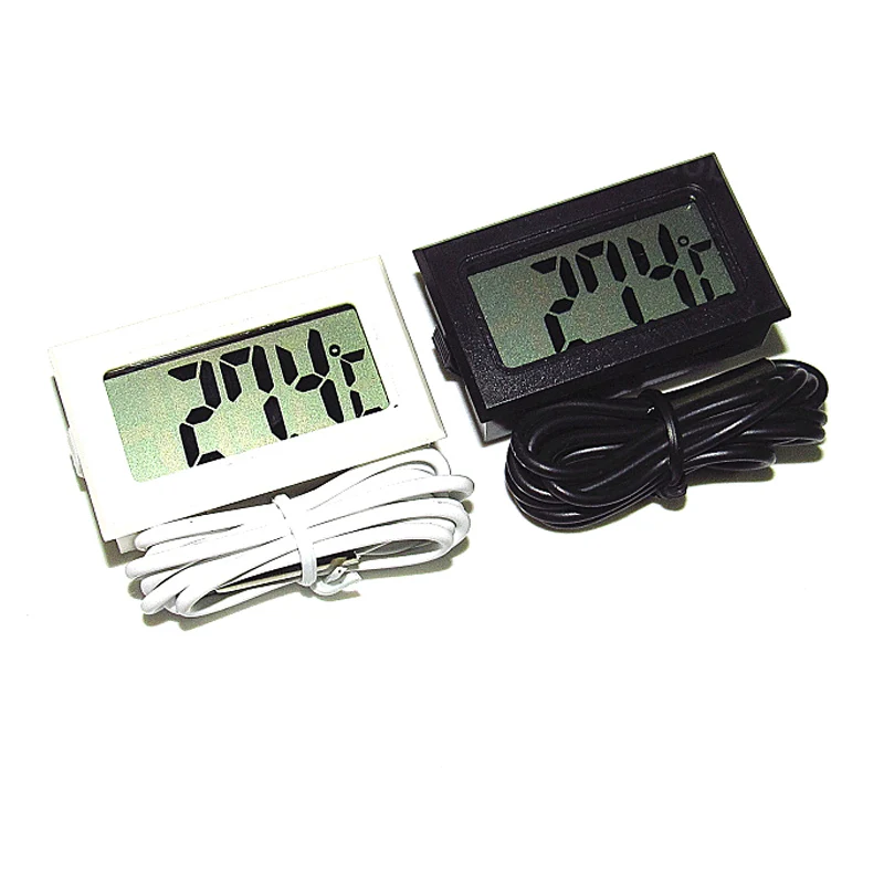 1PC Min LCD Display Digital Thermometer Car Refrigerator Aquarium Fish Tank Embedded Electronic Digital Thermometer