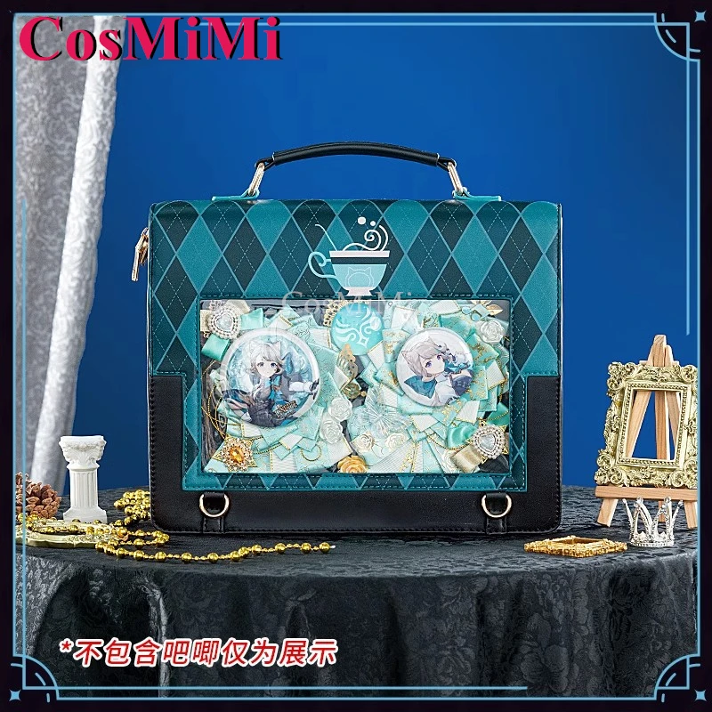 CosMiMi Game Genshin Impact Lynette bag Cosplay Theme Impression Pack Daily Preppy Commuter Backpack Messenger Bag Lovely Itabag