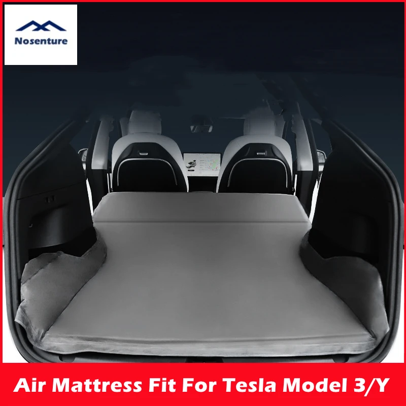 Car Air Mattress Bed Mattress Fit for Tesla Model Y/3 Durable Portable Foldable nflatable  Outdoor Camping Car Long Travel Bed