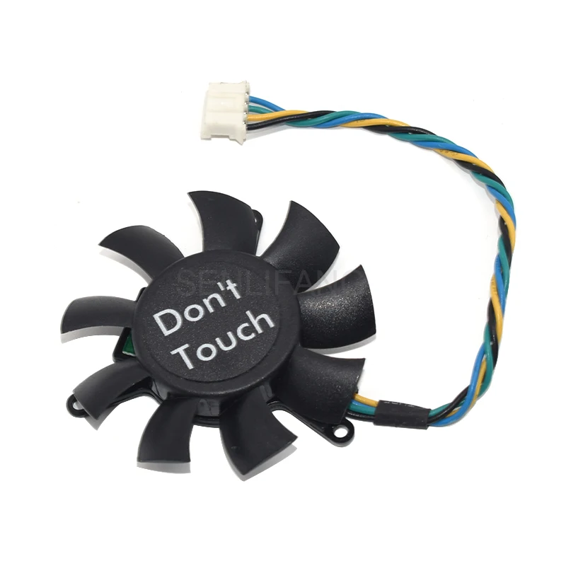 For MAGIC MGT5012XR-W10 MGT5012XB-W10 12V 0.19A 4Pin Diameter 45mm Hole Pitch 39mm Graphics Card Fan