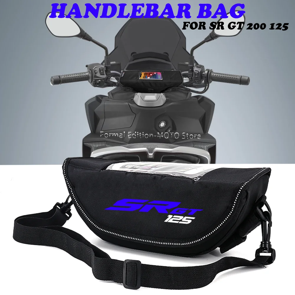 Handlebar Bag For Aprilia SR GT 125 200 Adventure Sports Motorcycle Steering Wheel Navigation Bag