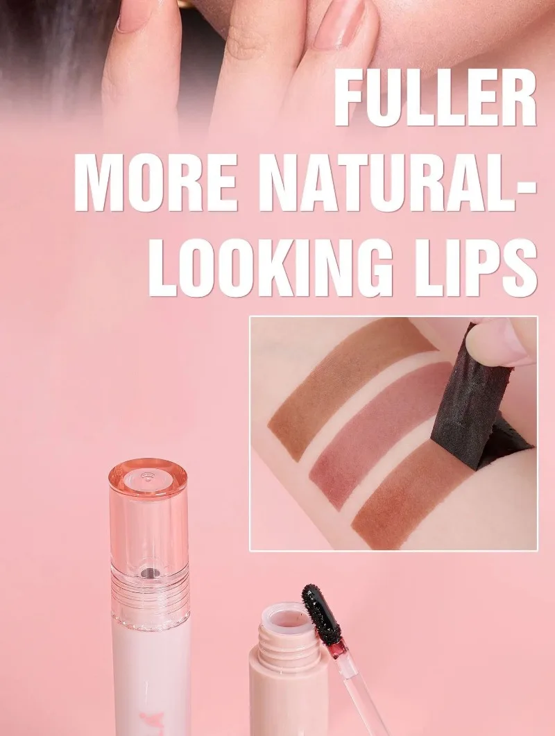 Abziehbarer Lippenstift: Langanhaltender, wasserfester, pink-roter Lippenkontur-Tint, transferfest, nicht abfärbend, für volle Lippen – Lipgloss-Make-up – Detail 6
