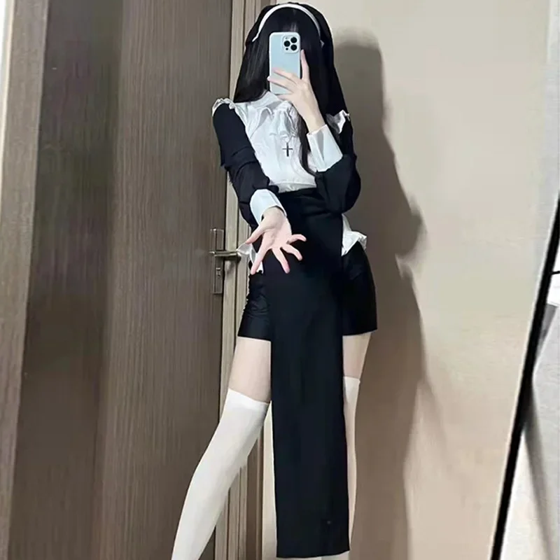 Seksowne anime NUS oryginalny design cosplay chowbie jednolita czarna seksowna sukienka duże rozmiary kostiumy na Halloween dla kobiet ms50.22