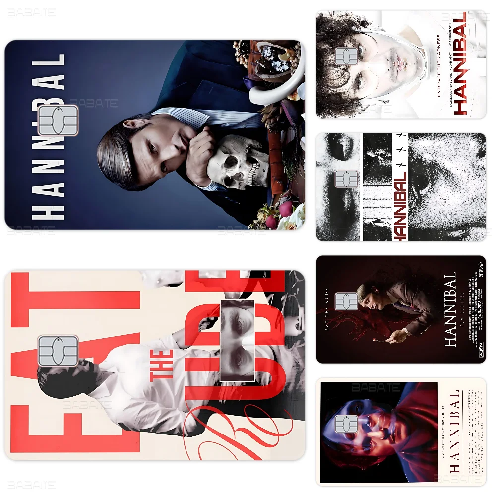 شخصيات الفيلم الكلاسيكي H-anni-bal 100% رائجة البيع أمين الائتمان الخصم البنك بطاقة حافلة بطاقة فيلم الجلد ملصق