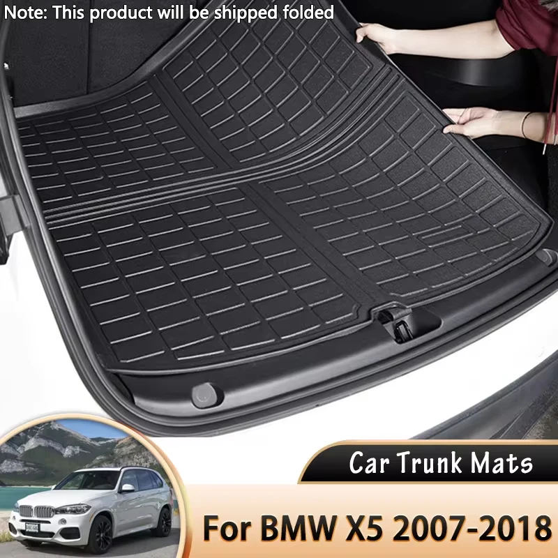 

Car Rear Trunk Mat Waterproof Protective Liner Trunk Tray Floor Mat for BMW X5 E70 2007~2013 F15 2014~2018 2016 2017 Accessories