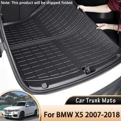 Car Rear Trunk Mat Waterproof Protective Liner Trunk Tray Floor Mat for BMW X5 E70 2007~2013 F15 2014~2018 2016 2017 Accessories
