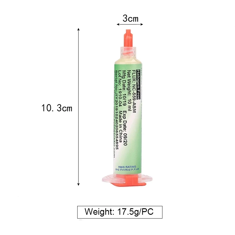 100% Original AMTECH NC-559-ASM BGA PCB No-Clean Lotpaste Schweißen Erweiterte Öl Fluss-fett 10cc Löten Reparatur Werkzeuge