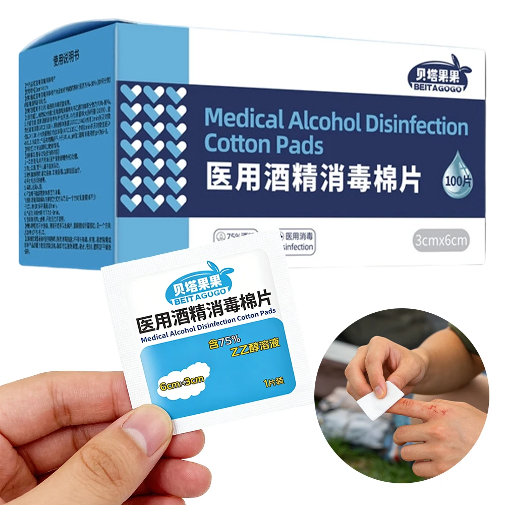 Alcohol Wipes, 70%–80% Alcohol