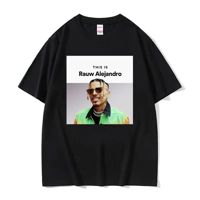 Rapper Rauw Alejandro Funny Meme Graphic Tshirts Men's Vintage Fashion Oversized T Shirt Unisex Cotton Short Sleeve T-shirt Tops