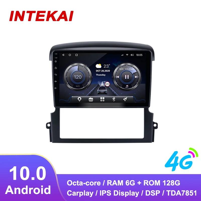 

9"Android 10.0 Car Radio GPS Navigation autoradio multimedia player for Kia Sorento BL 2002 2011 stereo head unit tape record