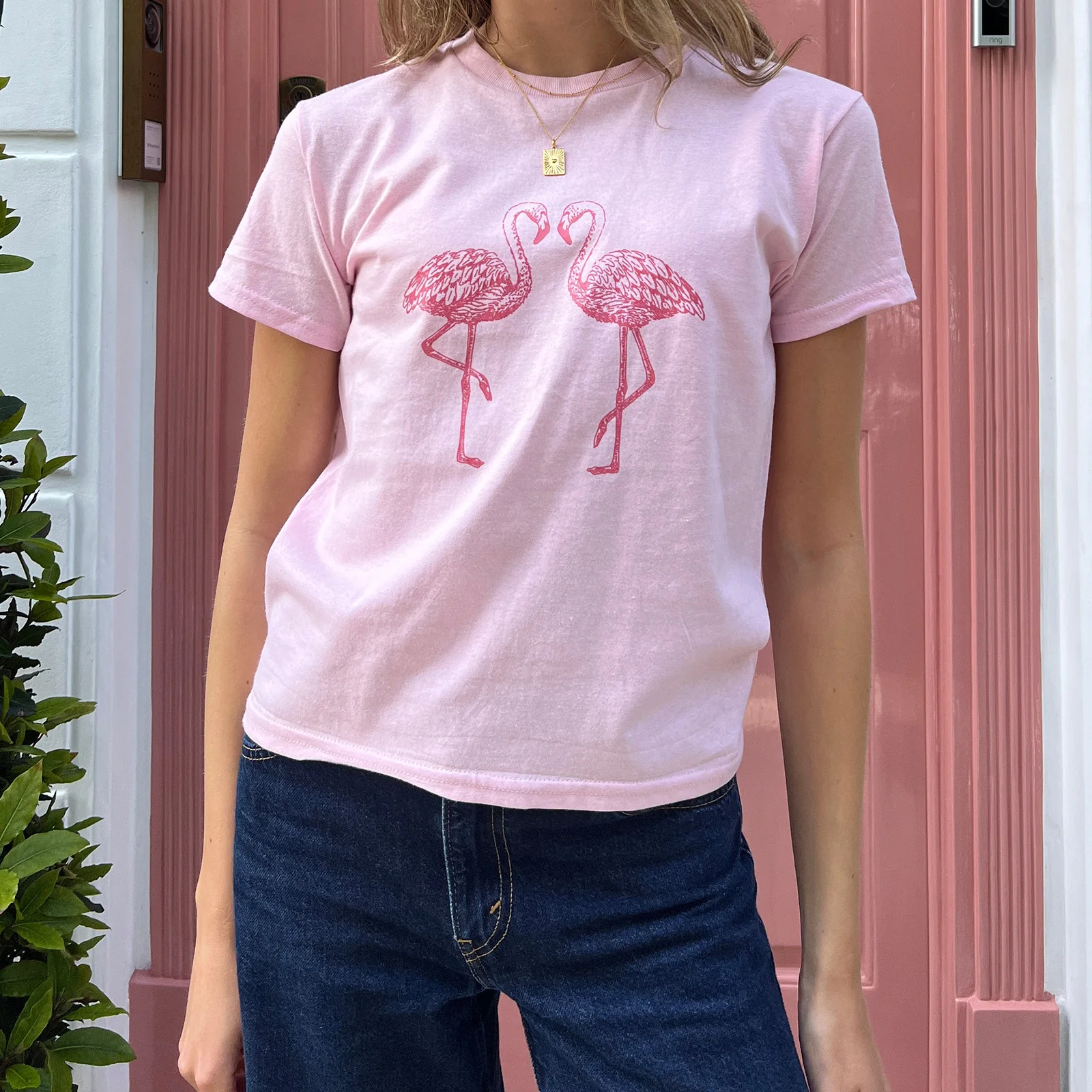 Women Casual Fashion Print Short Sleeve Tops Summer Basic T-Shirt for Streetwear Aesthetic Grunge Clothes