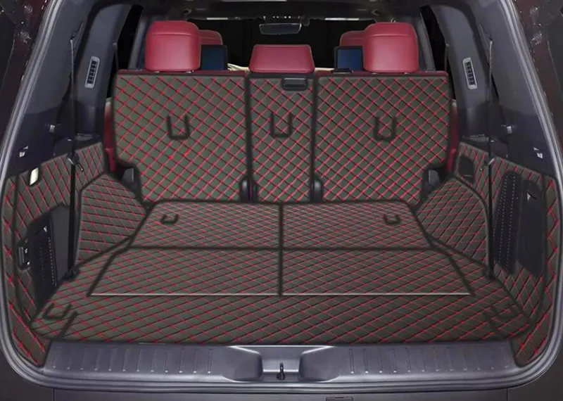 

Индивидуальные специальные коврики в багажник для Lexus LX 600 (7 мест, 2022-2026 гг.), высококачественные грузовые коврики-вкладыши, покрытие для багажника LX600 2025 года