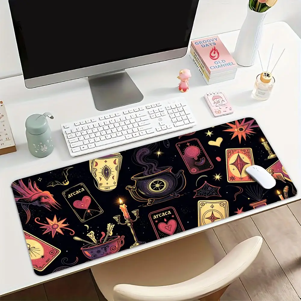 Starry Sky Tarot Cards Mouse Pad Large Computer Office Game Table Mats Rubber Anti-slip XXL Mouse Mat HDP Long Desk Pads