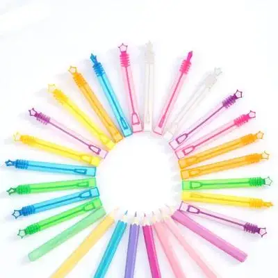 20 pièces vide pour enfants fabricant géant ventilateur extérieur fête carnaval vide bulle Solution bouteilles amusant bulle baguette bouteille activité