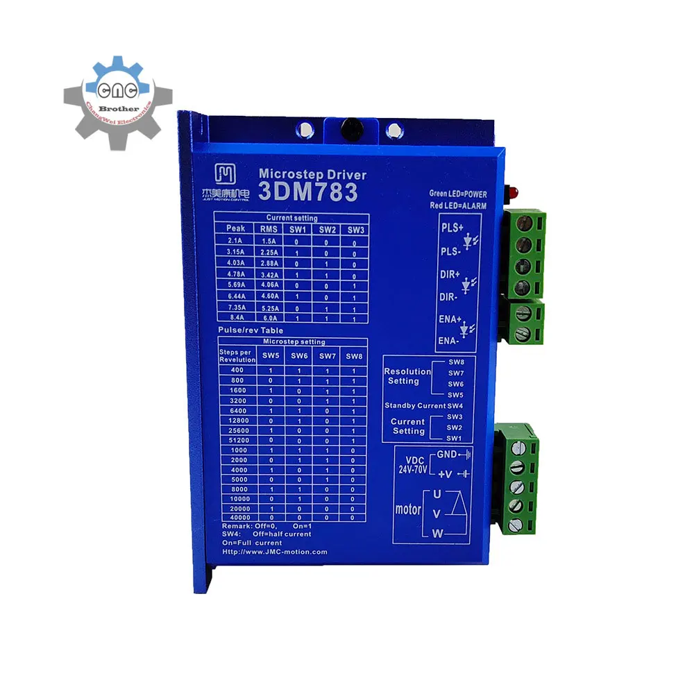 

3DM783 Three-phase stepper motor driver drive UVW three-phase motor 36V 8.5A pulse frequency 250khz JMC original authentic