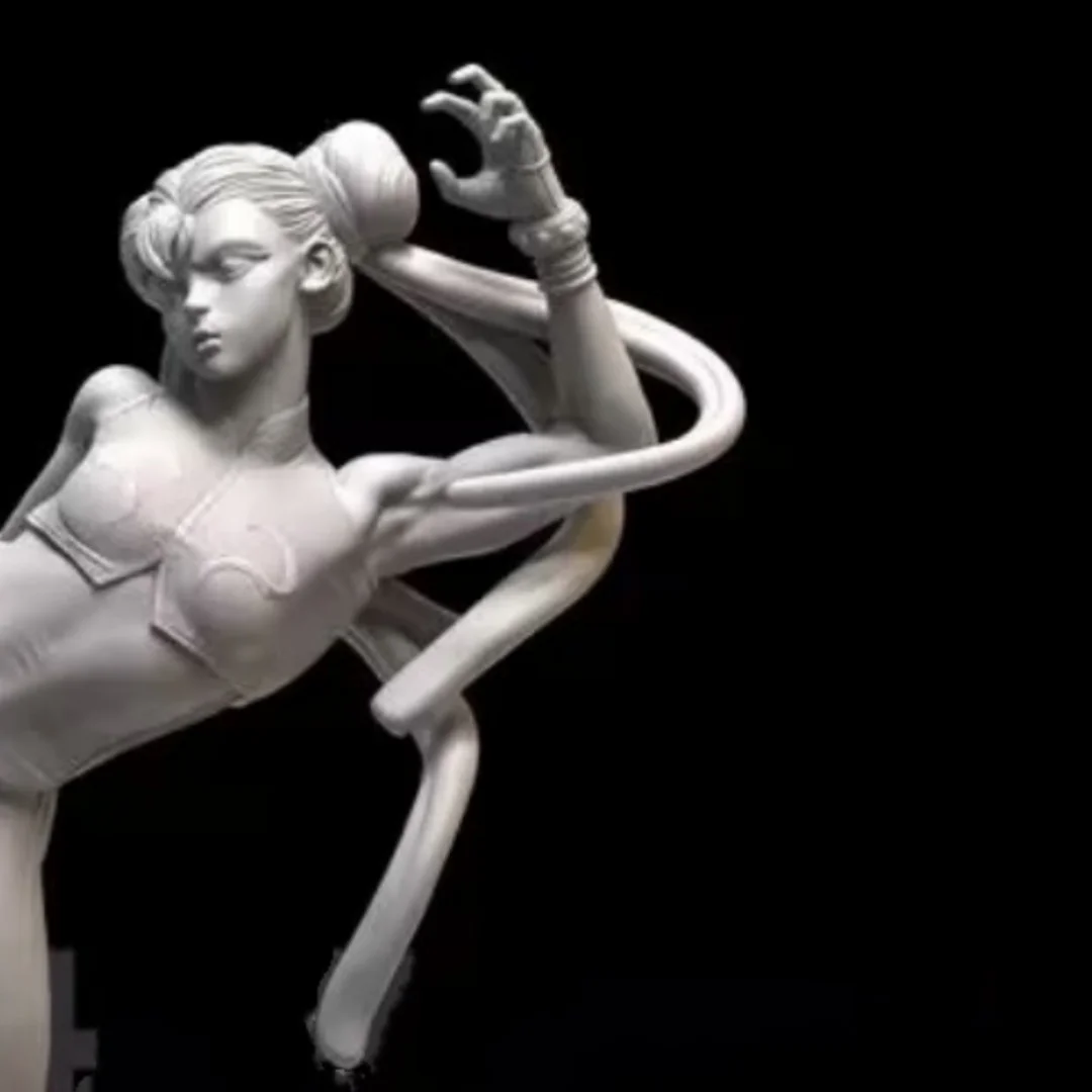 

1/24 Scale Resin Figure Chunli kicks her legs with one foot Assemble Model Kit Unassembled and Unpainted 3D printing toy