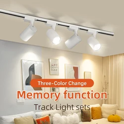 LED Track Light Ceiling Decoration Spot Led COB Rail Lamp 220V Fixture for Living Room Clothing Store Full Set Track Lighting