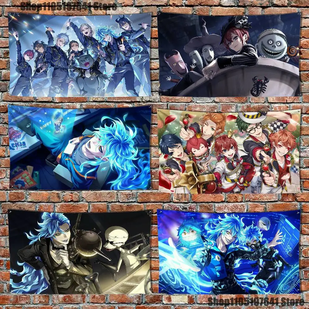 Anime T-Twisted W-Wonderland Flag Tapestry Banner For Bedroom Outdoor Living Room Restaurant Bar Wall Decor Party