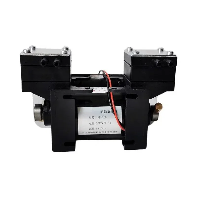 High positive and negative pressure vacuum pump large-scale beauty instrument mute double-head diaphragm pump micro air pump NEW