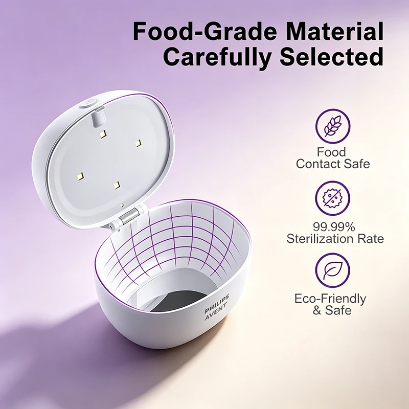 Avent BBL70545 Mini UV Disinfection Box Children Products Can Be Quickly Disinfected In 59s Making It Easy To Carry Disinfectors