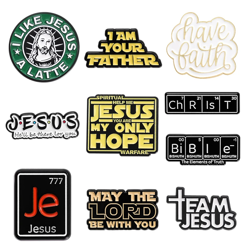 Эмалированные булавки с надписью «Я люблю Иисуса Христа», «может быть с вами», бриллиантовые броши, значок на лацкан, подарки для друзей