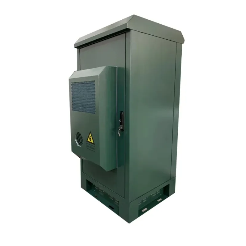 Two Compartments 19''  Rack Outdoor Telecom  Battery Charging bts Cabinet