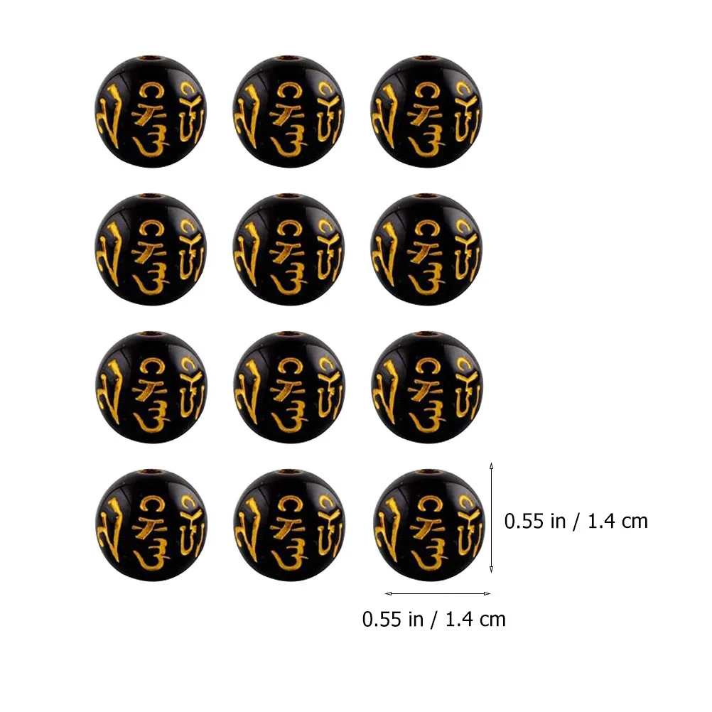 

100pcs Design Loose Beads Diy Amulets Jewelry Beads Small Hole Unique Craft Supplies Acrylic Spacer Tibetan Charms