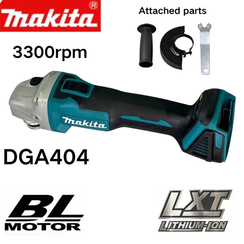 

Makita DGA404 Angle Grinder 18V Brushless Maglev Metal Cutting Machine 100/125mm Cordless Portable Polisher Angle Grinder