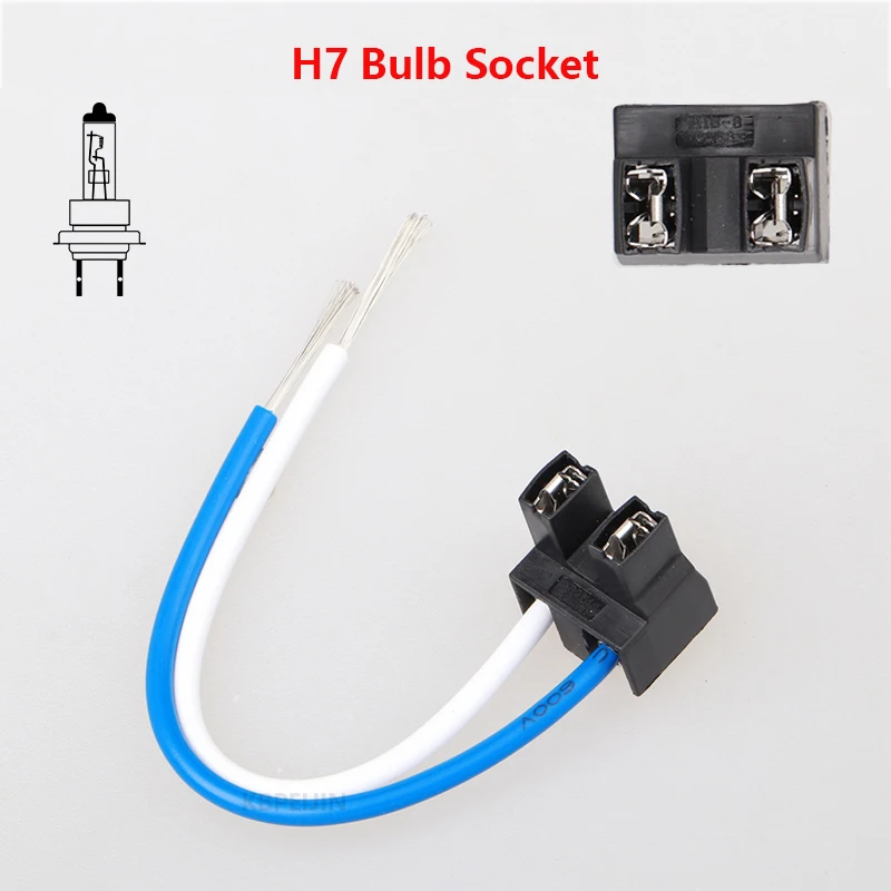 

2x For Hyundai Elantra Ix25 Ix35 Jetta H7 Bulb Holder Headlight Socket Connector Wiring Harness Accessories