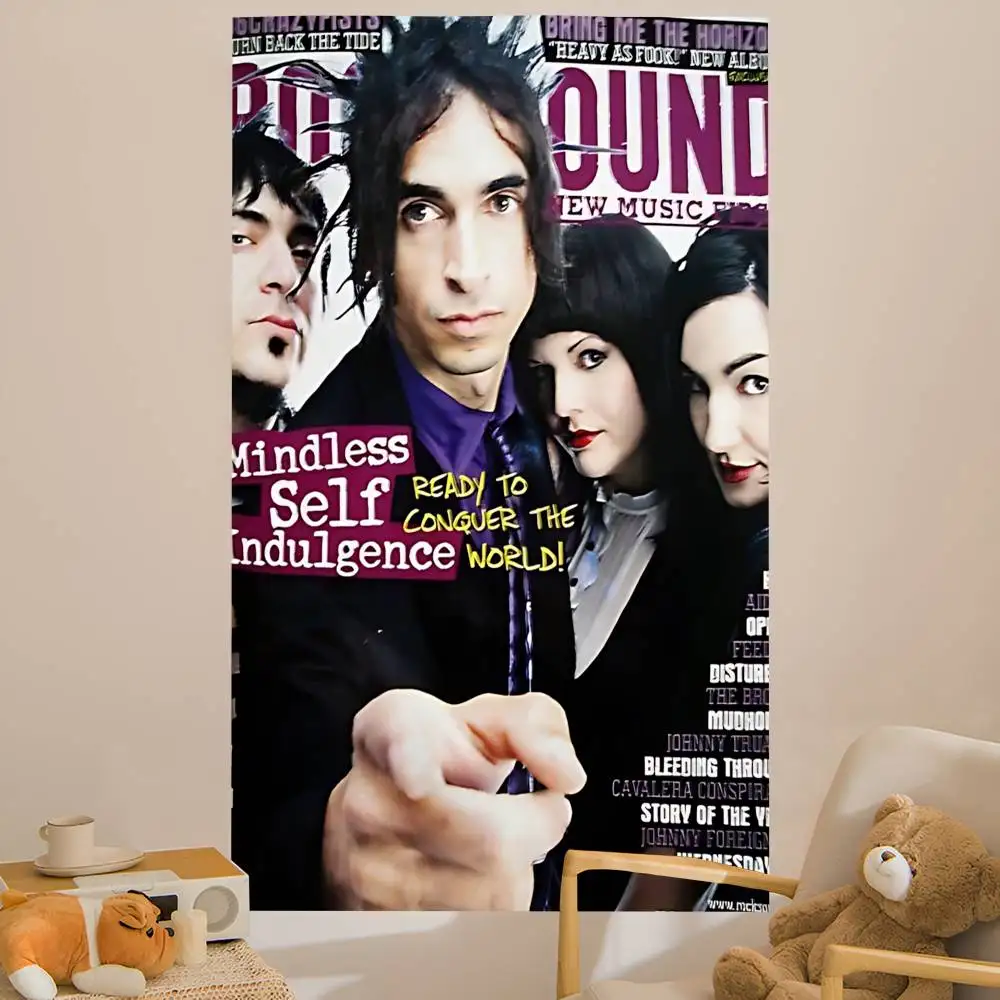 Industrial Band Mindless Self Indulgence DIY Wall Tapestry for Living Room Home Dorm Decor Wall Art Decor