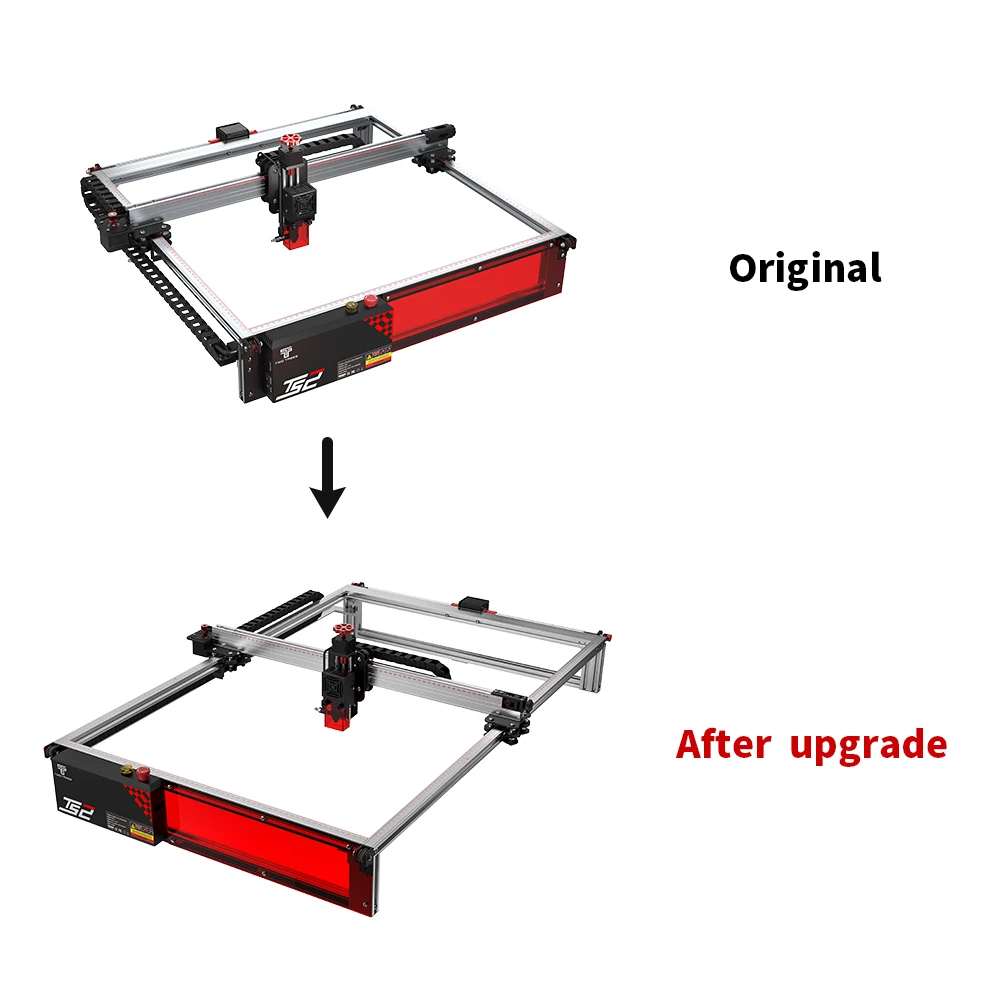 450x780mm Engraving Area Expansion Kit For TS2 Laser Engraving Machine Upgrade CNC Wood Engraver