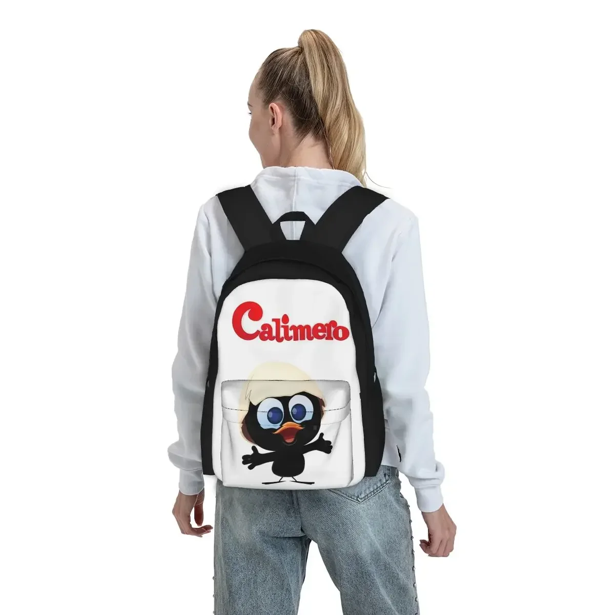 Calimero Backpacks Boys Girls Bookbag Children School Bags Cartoon Kids Rucksack Laptop Rucksack Shoulder Bag Large Capacity